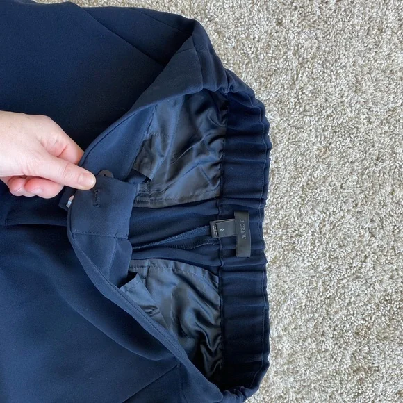 JCrew Jamie Pant with Elastic Waist in Navy - Picture 4 of 6